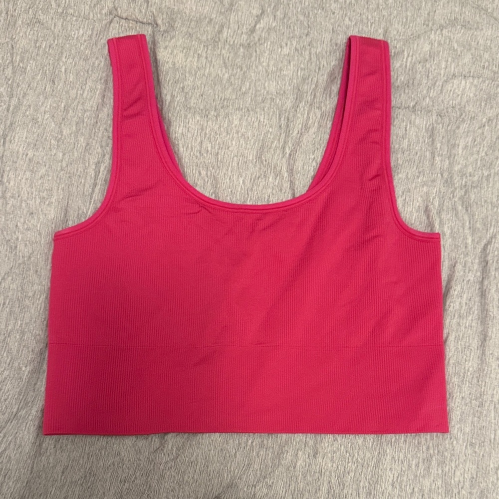 Athleta Fuchsia Crop Top/ Sports Bra